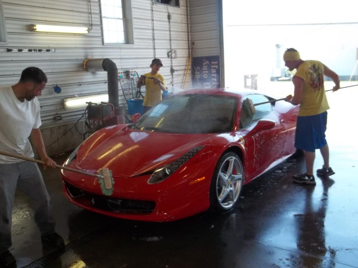 Ferrari in the shop